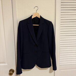 Theory Classic Two-Button Blazer – Size 4 - 96% Wool,